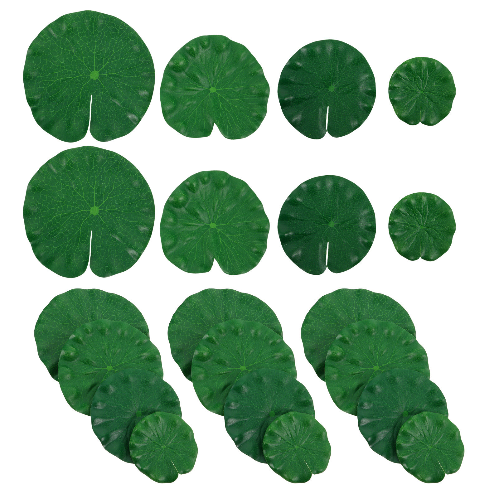Aquarium Plant - 26 Pcs Set Dekorasi Daun Teratai,