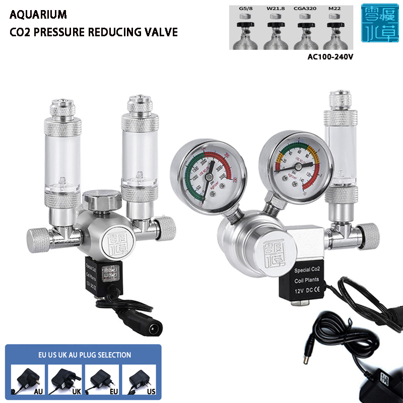 Planted Aquarium Co2 System - Katup solenoid akuarium, regulator CO2, katup
