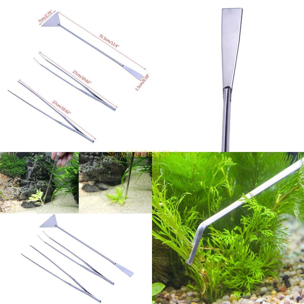 Planted Aquarium Best Fish - 3-Pack Alat Spatula Pinset Akuarium Alat