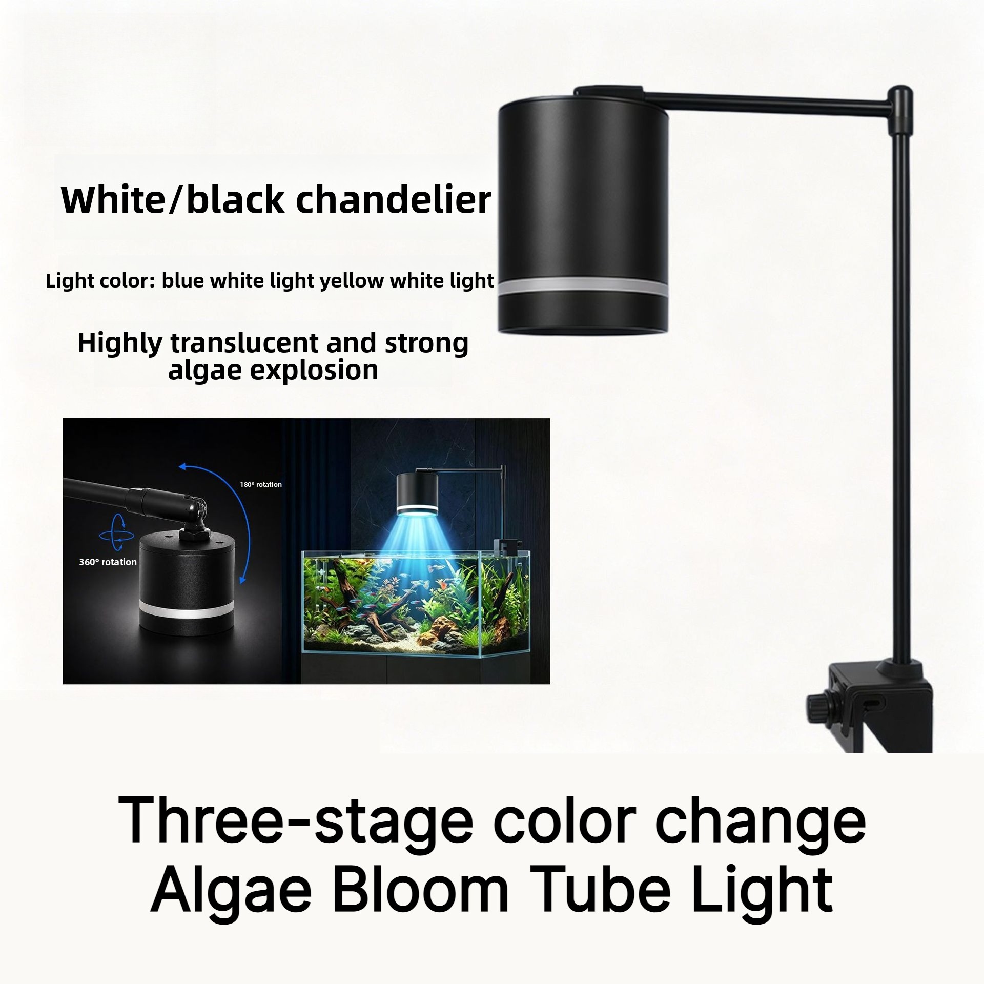 Planted Aquarium Algae - Lampu Sorot LED untuk Akuarium, Lampu