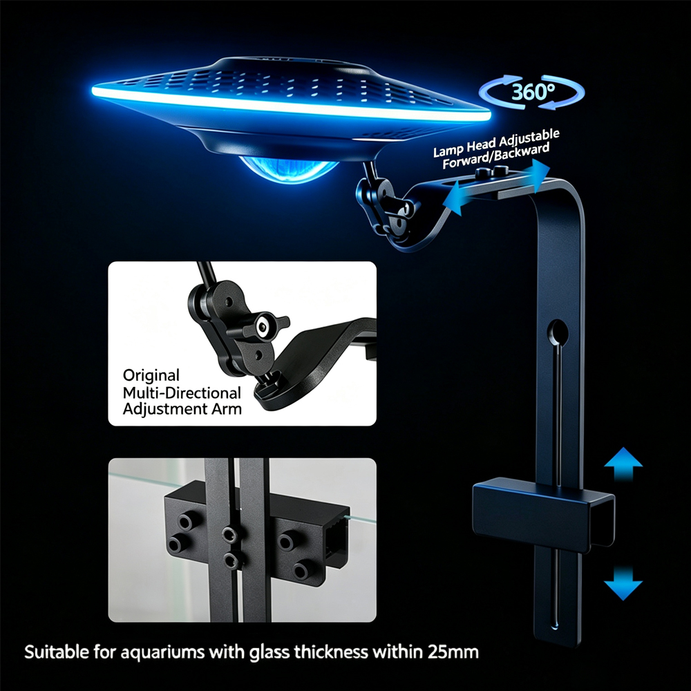 Lampu LED Akuarium Ikan UFO Ba - Planted Aquarium Algae ulasan dan harga