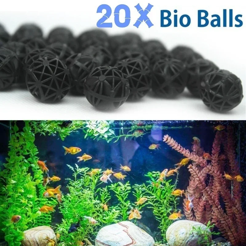 20Pcs Bola Bio Filter Akuarium - Planted Aquarium Fertilizer ulasan dan harga